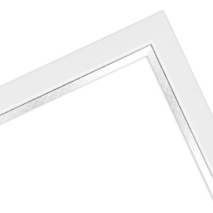 Cornice per foto MendeFrames H490 Moderno bianco 50x70 cm con vetro antiriflesso