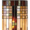 LumiLamp 5LL-9112 Lampada da Parete Tiffany 20x11x36 cm Beige Brown Glass Semicircle