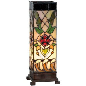 Colonna luminosa Tiffany 5LL-9234 colorata 12,5x35 cm