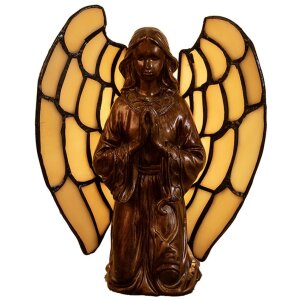 LumiLamp 5LL-9246 Lampada da tavolo Tiffany Angel...
