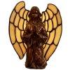LumiLamp 5LL-9246 Lampada da tavolo Tiffany Angel 16x10x18 cm Vetro beige Tiffany
