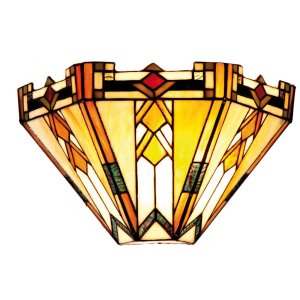 LumiLamp 5LL-9263 Lampada da parete Tiffany 31x13x20 cm...
