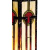 Lampada da tavolo Tiffany rosso-marrone 12,5x35 cm