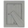 Cornice per foto in legno ZEP ASOS con effetto passepartout Grigio e Natura 10x15-15x20 cm