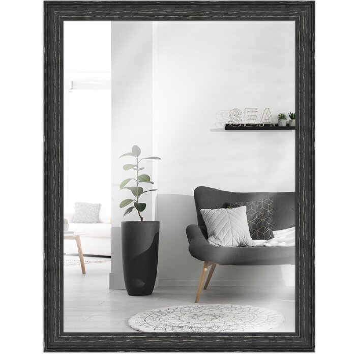 Specchio da parete MendeFrames H470 Stile rustico nero 50x65 cm