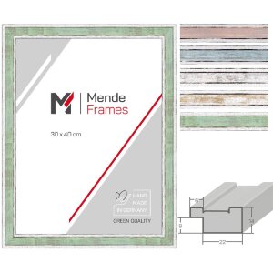 MendeFrames H460 Vintage Bilderrahmen Massivholz Pastell...