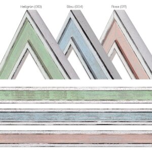 MendeFrames H460 Vintage Bilderrahmen Massivholz Pastell 10x10 bis 50x70 cm