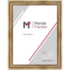 Cornice per foto MendeFrames H450 Antik in legno massiccio Oro Argento Metallo