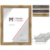 Cornice per foto MendeFrames H450 Antik in legno massiccio Oro Argento Metallo