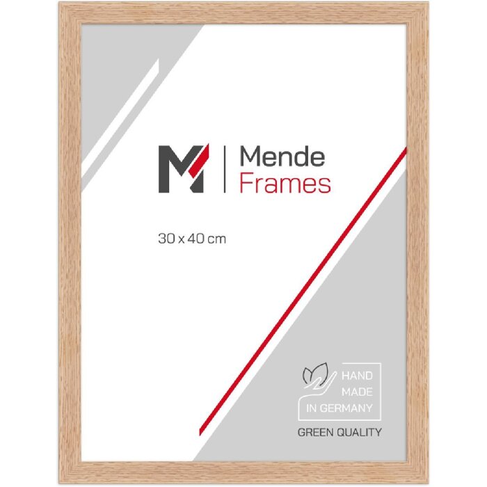 Cornice per foto in legno MendeFrames H430 Klassik Quercia 50x70 cm con Vetro Museo