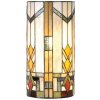 Lampada da parete Tiffany colorata 19x11,5x35 cm