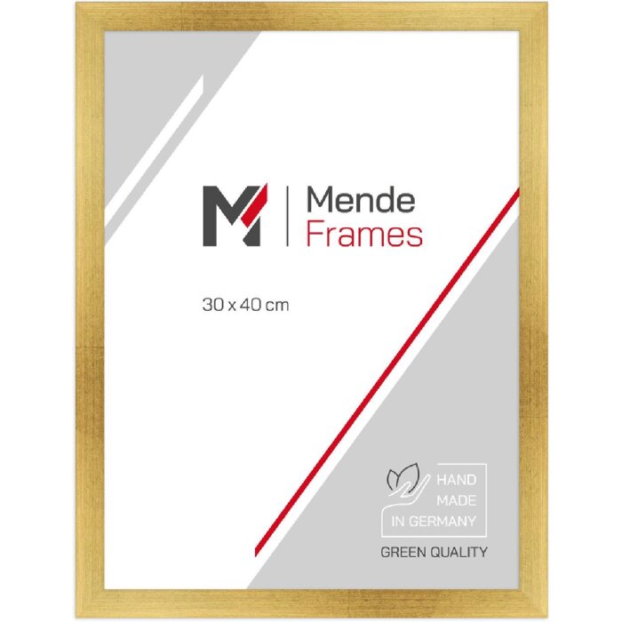 Cornice per foto in legno MendeFrames H430 Klassik oro 29,7x42 cm vetro museale