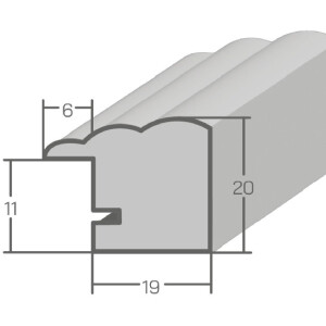 Cornice per foto MendeFrames H410 stile rustico rovere 30x45 cm vetro antiriflesso