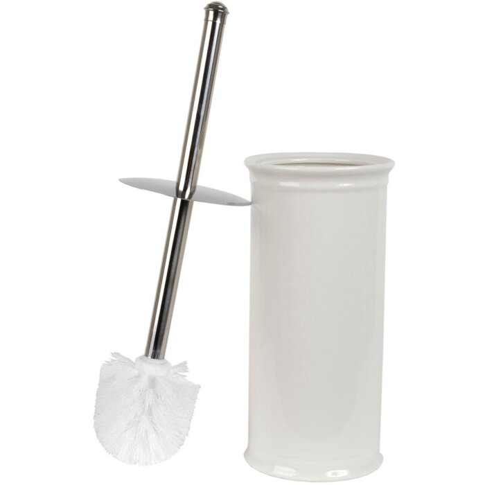 Scopino Clayre & Eef con supporto in ceramica bianca Ø 11x24 cm