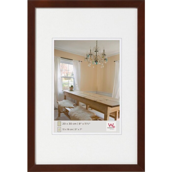 Cornice di legno PEPPERS 15x20 cm - noce