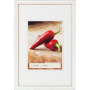 Walther Cornice in legno PEPPERS 20x30 cm argento