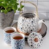 Tazza in ceramica blu di Clayre & Eef