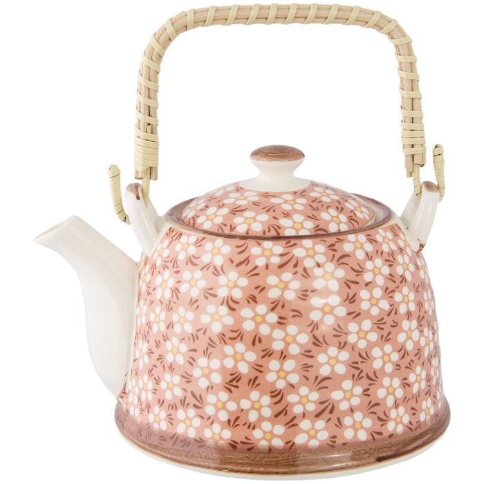 Teiera Ø 14x14 cm Ceramica rosa