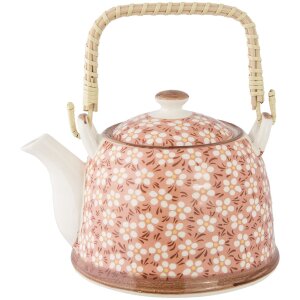 Teiera Ø 14x14 cm Ceramica rosa