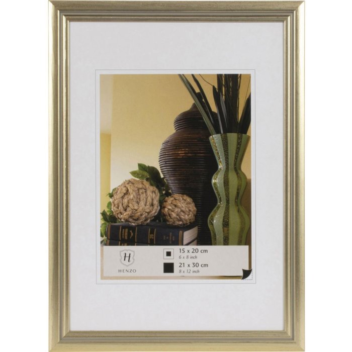 Cornice DIN A4 in legno Artos 21x30 - oro