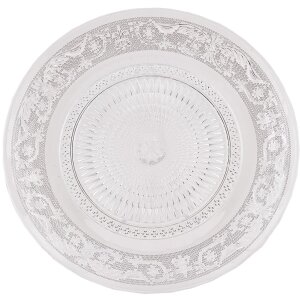 Clayre & Eef 6GL0223 Piatto in vetro 23 cm