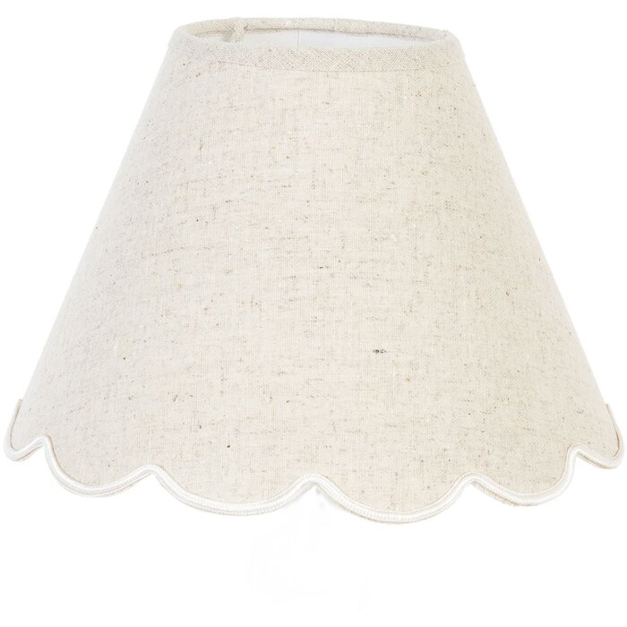 Clayre & Eef 6LAK0028 Paralume bianco Ø 22x16 cm