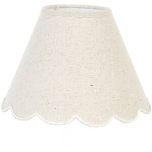 Clayre & Eef 6LAK0028 Paralume bianco Ø 22x16 cm