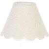 Clayre & Eef 6LAK0028 Paralume bianco Ø 22x16 cm