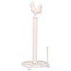 Clayre & Eef 6Y0518W Rubinetto portarotolo da cucina Ø 18x43 cm Metallo bianco