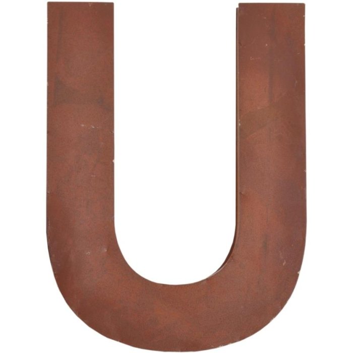 Lettera U 20 cm lettera singola