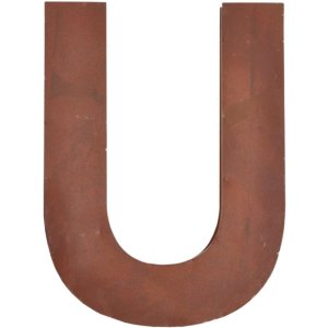 Lettera U 20 cm lettera singola