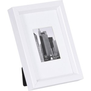 Cornice di plastica METALLICA 10x15 cm - bianco