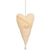 Cuscino romantico a cuore da appendere 25 cm