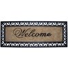 Zerbino Welcome nero 120x45 cm