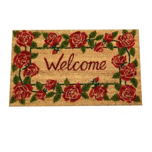 Clayre & Eef Zerbino di benvenuto con decoro di rose...