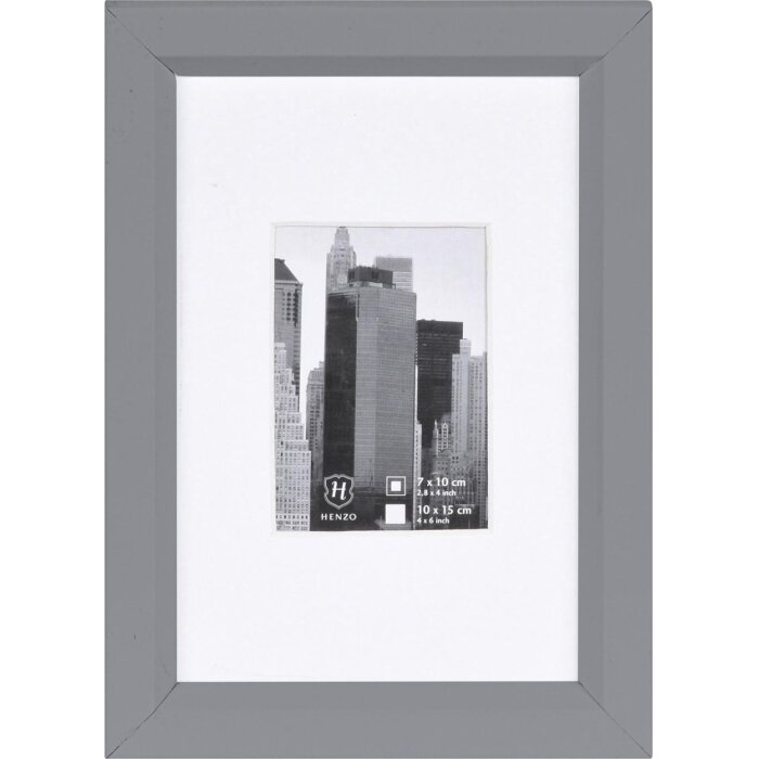 Cornice di plastica 10x15 cm METALLICA - argento