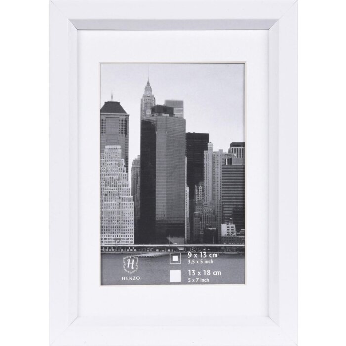 Cornice in plastica METALLICA 13x18 cm - bianco
