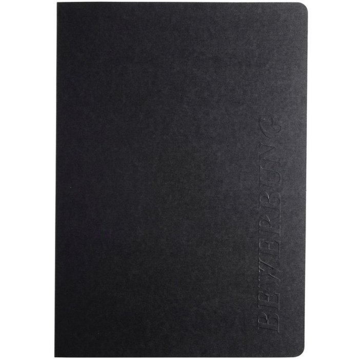 Cartella di applicazione 2 pezzi manila lino nero 30 fogli