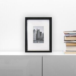 Cornice di plastica 13x18 cm METALLICA - nero