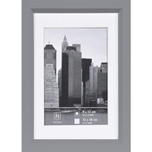 Cornice in plastica Henzo METALLICA argento 13x18 cm con...