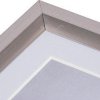 Henzo Cornice in plastica METALLICA 13x18 cm grigio scuro con passepartout 9x13 cm