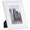 Cornice in plastica Henzo METALLICA bianca 15x20 cm con passe-partout 10x15 cm