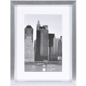 Henzo cornice in plastica METALLICA 15x20 cm argento con...