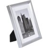 Henzo cornice in plastica METALLICA 15x20 cm argento con passepartout 10x15 cm