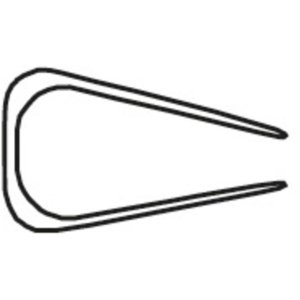 Binario terminale Serodo 25 pezzi 6 mm nero