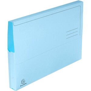 Confezione da 10 cartelline A4 con cappuccio blu