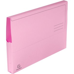 Confezione da 10 cartelline con tappo di chiusura A4 Rosa