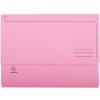 Confezione da 10 cartelline con tappo di chiusura A4 Rosa
