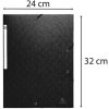 Cartella Exacompta 3 lembi Scotten Manila Cartone 400g A4 nero