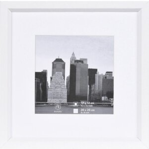 Cornice di plastica 20x20 cm METALLICA - bianco